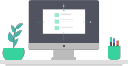 illustration of computer